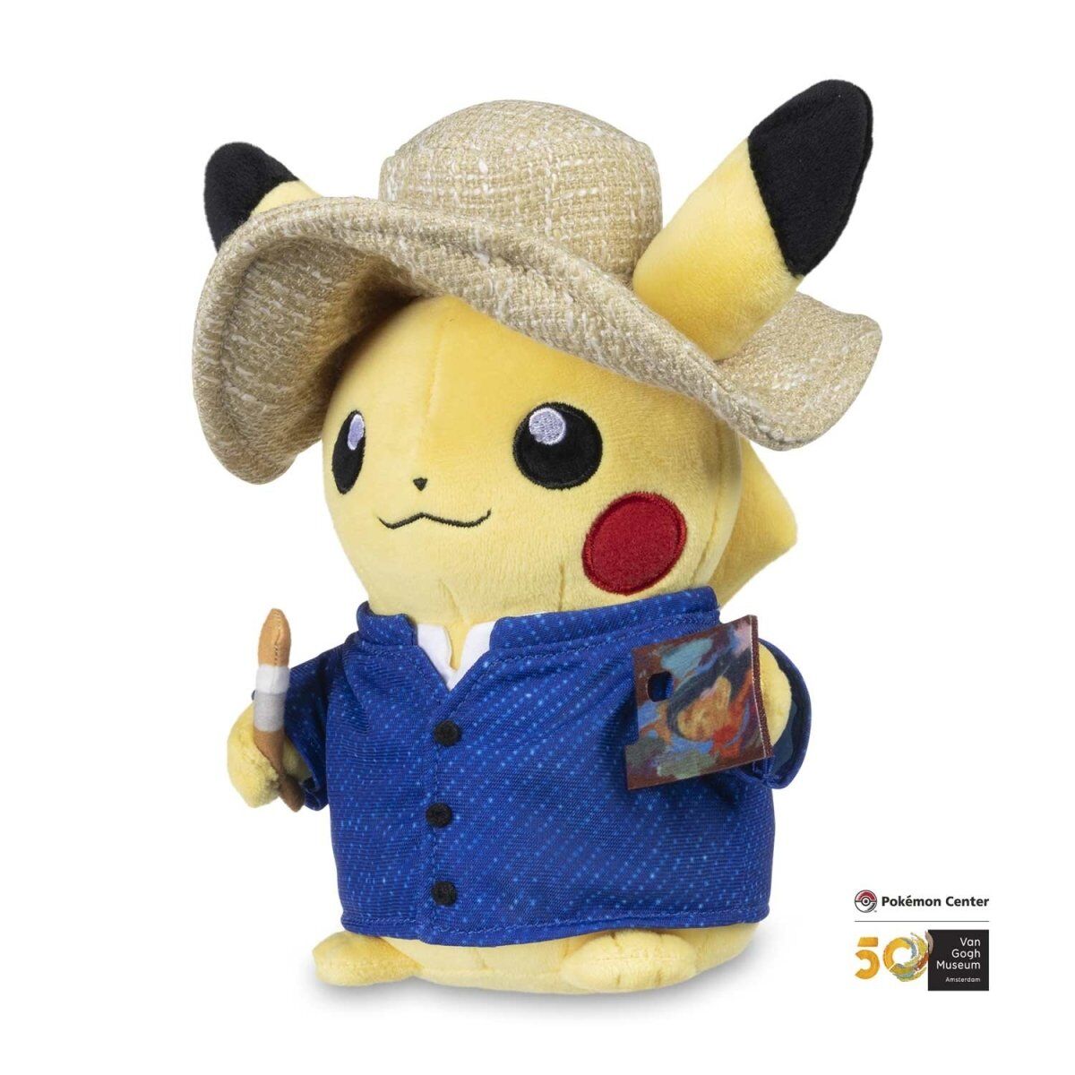 Pokémon Center × Van Gogh Museum: Pikachu Plush - 19 cm